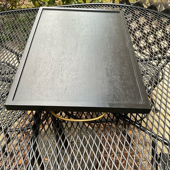 Gorgeous Handmade Original Colorfully Painted Wooden Brass Handle Serving Tray! - Picture 8 of 15